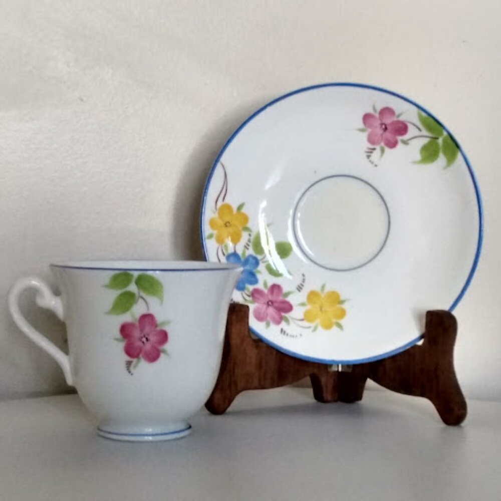 Rosina Tea Cup and Saucer Bone China Made in England